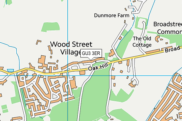 GU3 3ER map - OS VectorMap District (Ordnance Survey) GU3 3ER map - OS VectorMap District (Ordnance Survey)