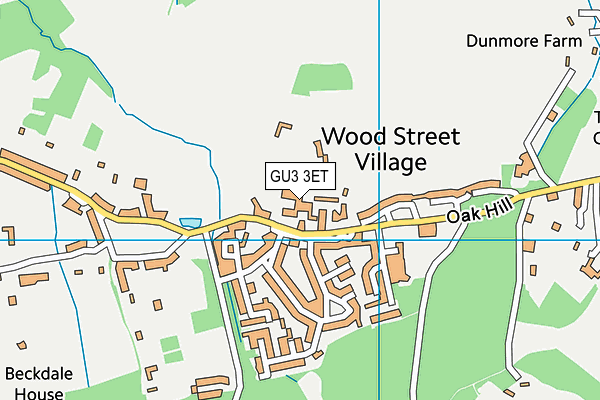 GU3 3ET map - OS VectorMap District (Ordnance Survey) GU3 3ET map - OS VectorMap District (Ordnance Survey)