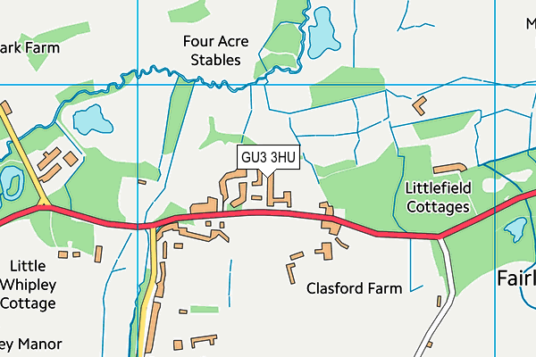 GU3 3HU map - OS VectorMap District (Ordnance Survey) GU3 3HU map - OS VectorMap District (Ordnance Survey)