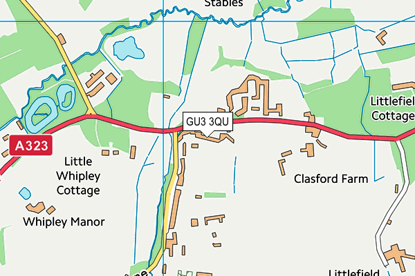 GU3 3QU map - OS VectorMap District (Ordnance Survey) GU3 3QU map - OS VectorMap District (Ordnance Survey)