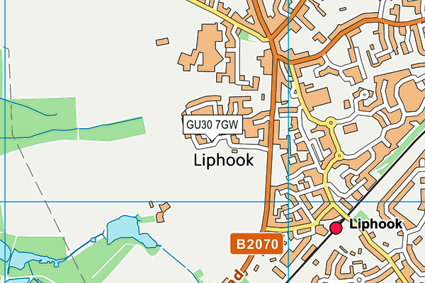 GU30 7GW map - OS VectorMap District (Ordnance Survey) GU30 7GW map - OS VectorMap District (Ordnance Survey)