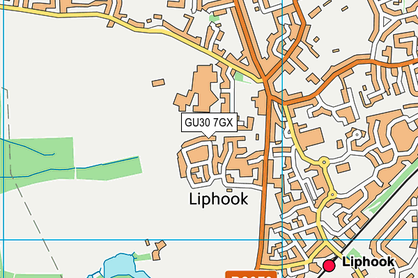 GU30 7GX map - OS VectorMap District (Ordnance Survey) GU30 7GX map - OS VectorMap District (Ordnance Survey)
