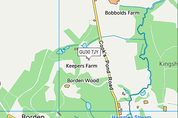 GU30 7JY map - OS VectorMap District (Ordnance Survey)