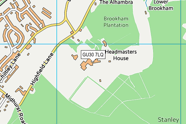 GU30 7LQ map - OS VectorMap District (Ordnance Survey)