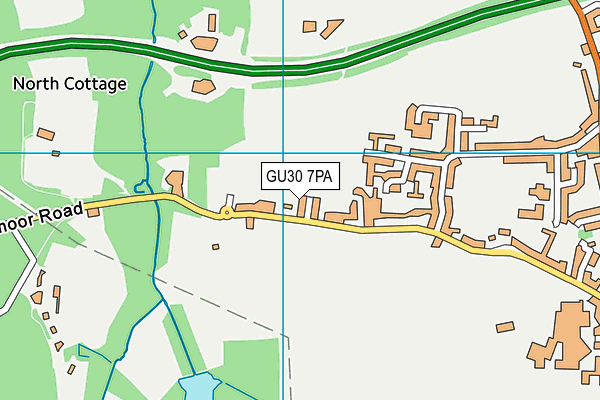GU30 7PA map - OS VectorMap District (Ordnance Survey) GU30 7PA map - OS VectorMap District (Ordnance Survey)