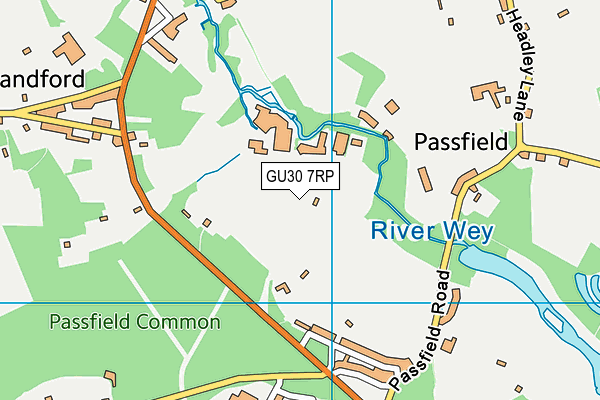 GU30 7RP map - OS VectorMap District (Ordnance Survey) GU30 7RP map - OS VectorMap District (Ordnance Survey)