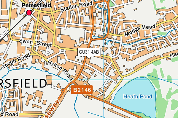 GU31 4AB map - OS VectorMap District (Ordnance Survey) GU31 4AB map - OS VectorMap District (Ordnance Survey)