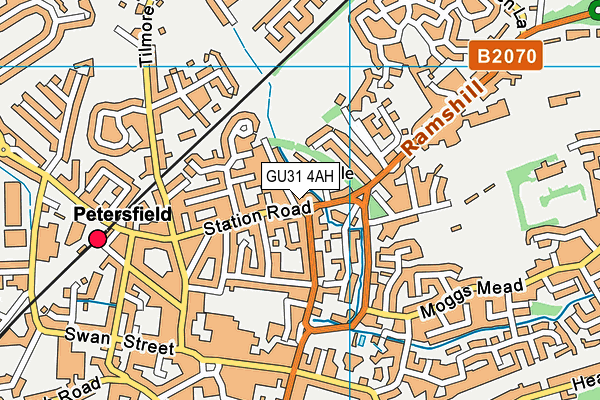 GU31 4AH map - OS VectorMap District (Ordnance Survey) GU31 4AH map - OS VectorMap District (Ordnance Survey)