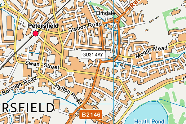 GU31 4AY map - OS VectorMap District (Ordnance Survey) GU31 4AY map - OS VectorMap District (Ordnance Survey)