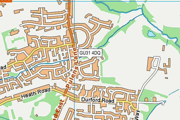 GU31 4DQ map - OS VectorMap District (Ordnance Survey)