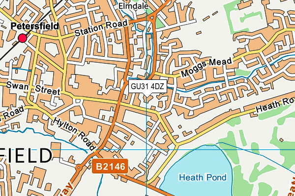 GU31 4DZ map - OS VectorMap District (Ordnance Survey) GU31 4DZ map - OS VectorMap District (Ordnance Survey)