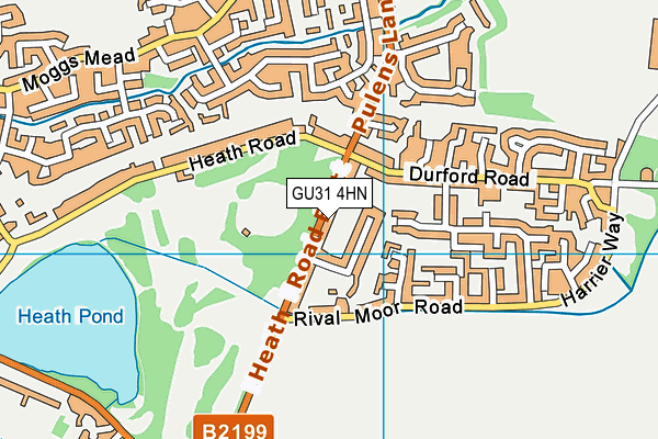 GU31 4HN map - OS VectorMap District (Ordnance Survey) GU31 4HN map - OS VectorMap District (Ordnance Survey)