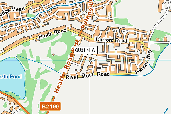 GU31 4HW map - OS VectorMap District (Ordnance Survey) GU31 4HW map - OS VectorMap District (Ordnance Survey)