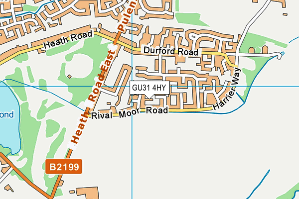 GU31 4HY map - OS VectorMap District (Ordnance Survey) GU31 4HY map - OS VectorMap District (Ordnance Survey)