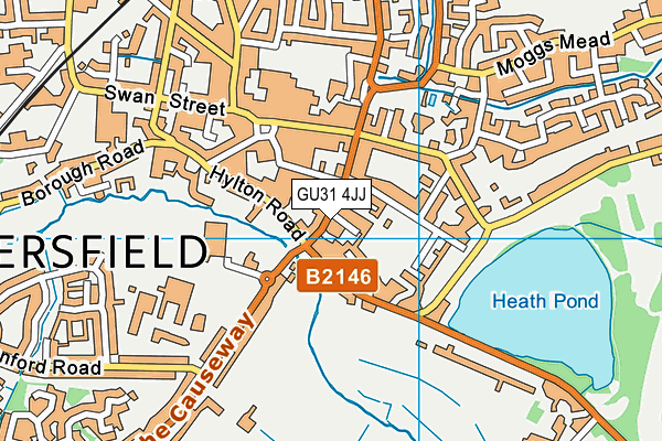 GU31 4JJ map - OS VectorMap District (Ordnance Survey) GU31 4JJ map - OS VectorMap District (Ordnance Survey)