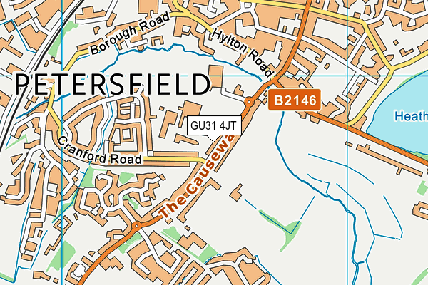 GU31 4JT map - OS VectorMap District (Ordnance Survey) GU31 4JT map - OS VectorMap District (Ordnance Survey)