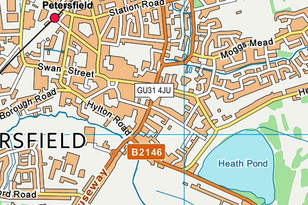GU31 4JU map - OS VectorMap District (Ordnance Survey) GU31 4JU map - OS VectorMap District (Ordnance Survey)