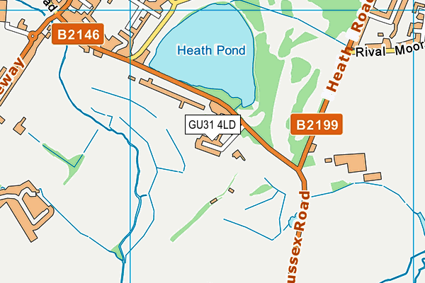 GU31 4LD map - OS VectorMap District (Ordnance Survey) GU31 4LD map - OS VectorMap District (Ordnance Survey)