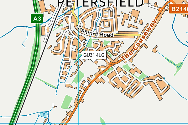 GU31 4LG map - OS VectorMap District (Ordnance Survey) GU31 4LG map - OS VectorMap District (Ordnance Survey)