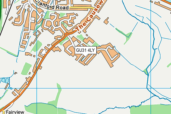 GU31 4LY map - OS VectorMap District (Ordnance Survey) GU31 4LY map - OS VectorMap District (Ordnance Survey)