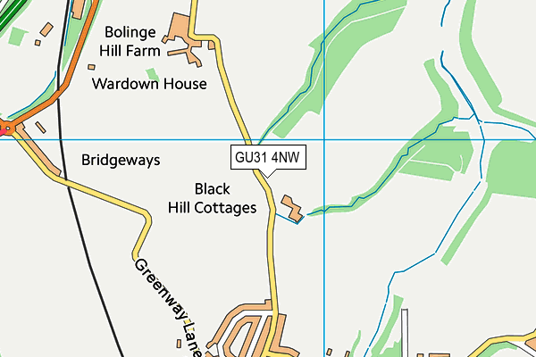 GU31 4NW map - OS VectorMap District (Ordnance Survey) GU31 4NW map - OS VectorMap District (Ordnance Survey)