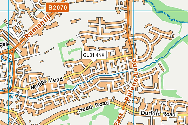 GU31 4NX map - OS VectorMap District (Ordnance Survey) GU31 4NX map - OS VectorMap District (Ordnance Survey)