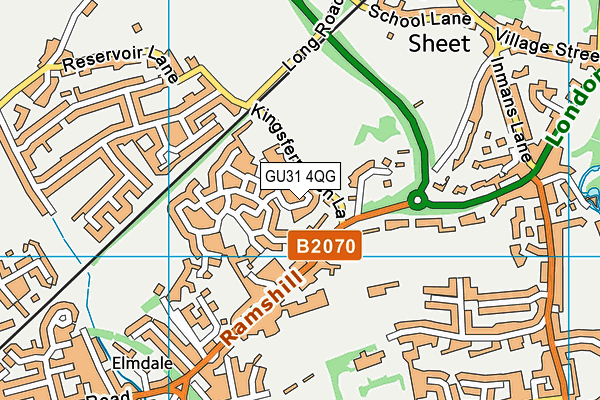 GU31 4QG map - OS VectorMap District (Ordnance Survey) GU31 4QG map - OS VectorMap District (Ordnance Survey)