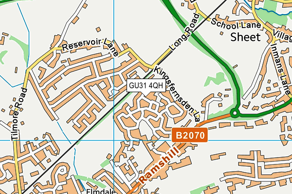 GU31 4QH map - OS VectorMap District (Ordnance Survey) GU31 4QH map - OS VectorMap District (Ordnance Survey)