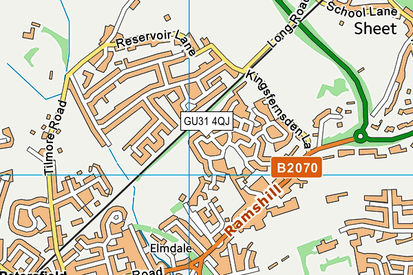 GU31 4QJ map - OS VectorMap District (Ordnance Survey) GU31 4QJ map - OS VectorMap District (Ordnance Survey)