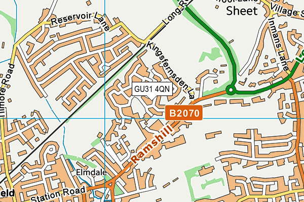GU31 4QN map - OS VectorMap District (Ordnance Survey)