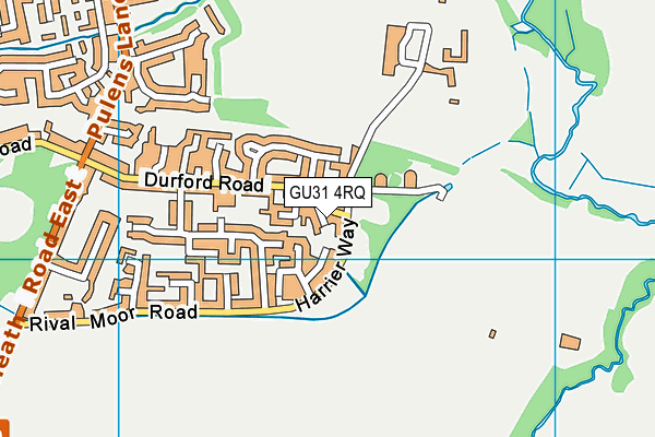 GU31 4RQ map - OS VectorMap District (Ordnance Survey) GU31 4RQ map - OS VectorMap District (Ordnance Survey)