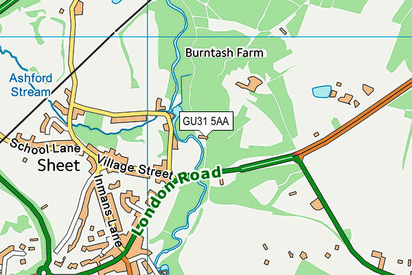 GU31 5AA map - OS VectorMap District (Ordnance Survey) GU31 5AA map - OS VectorMap District (Ordnance Survey)