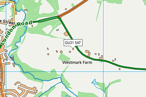 GU31 5AT map - OS VectorMap District (Ordnance Survey)