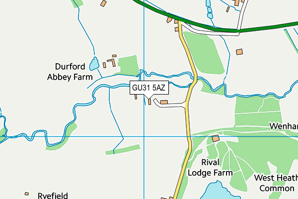 GU31 5AZ map - OS VectorMap District (Ordnance Survey) GU31 5AZ map - OS VectorMap District (Ordnance Survey)