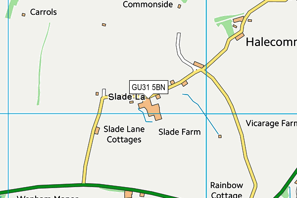 GU31 5BN map - OS VectorMap District (Ordnance Survey) GU31 5BN map - OS VectorMap District (Ordnance Survey)