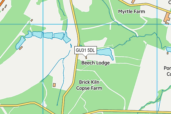 GU31 5DL map - OS VectorMap District (Ordnance Survey) GU31 5DL map - OS VectorMap District (Ordnance Survey)