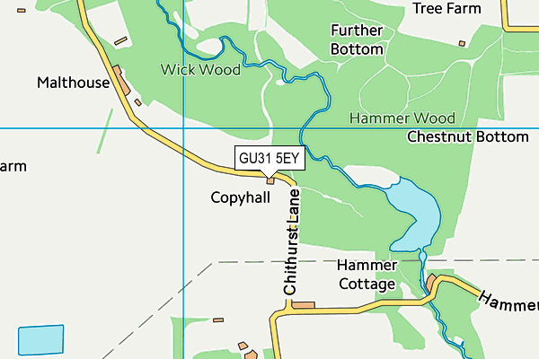 GU31 5EY map - OS VectorMap District (Ordnance Survey) GU31 5EY map - OS VectorMap District (Ordnance Survey)