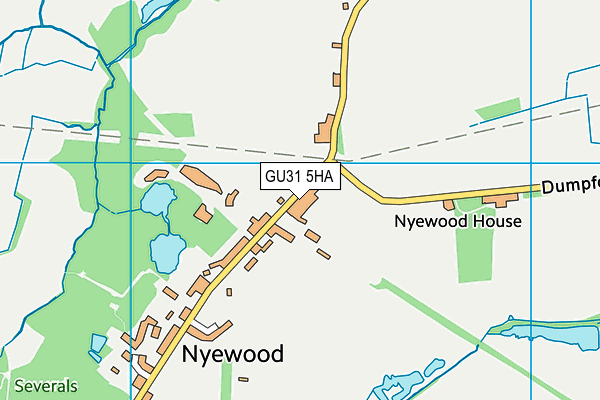 GU31 5HA map - OS VectorMap District (Ordnance Survey) GU31 5HA map - OS VectorMap District (Ordnance Survey)