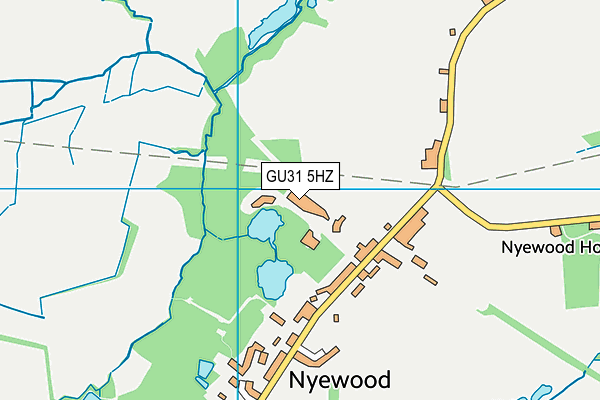 GU31 5HZ map - OS VectorMap District (Ordnance Survey) GU31 5HZ map - OS VectorMap District (Ordnance Survey)