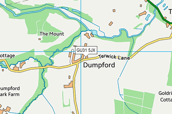 GU31 5JX map - OS VectorMap District (Ordnance Survey) GU31 5JX map - OS VectorMap District (Ordnance Survey)