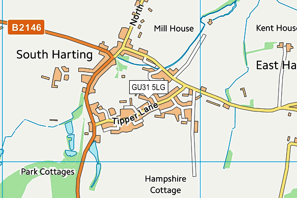 GU31 5LG map - OS VectorMap District (Ordnance Survey) GU31 5LG map - OS VectorMap District (Ordnance Survey)