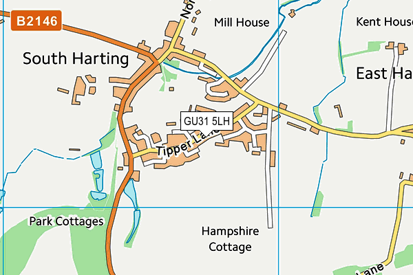 GU31 5LH map - OS VectorMap District (Ordnance Survey) GU31 5LH map - OS VectorMap District (Ordnance Survey)