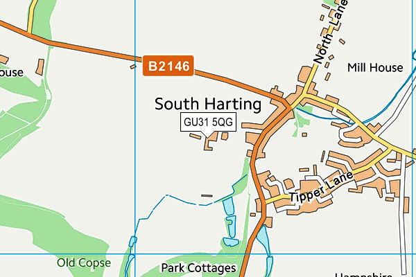 GU31 5QG map - OS VectorMap District (Ordnance Survey) GU31 5QG map - OS VectorMap District (Ordnance Survey)