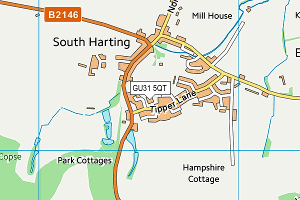 GU31 5QT map - OS VectorMap District (Ordnance Survey) GU31 5QT map - OS VectorMap District (Ordnance Survey)