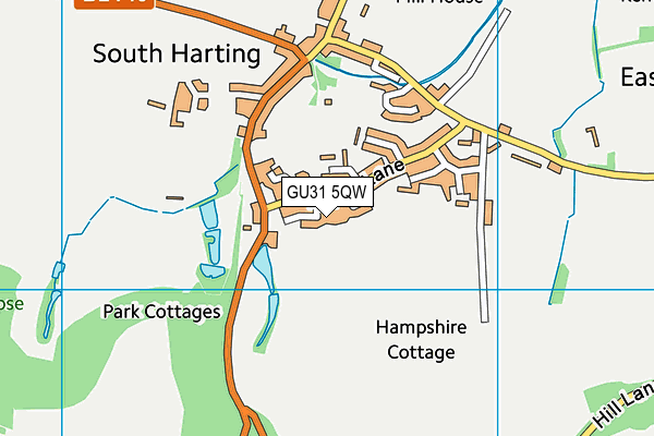 GU31 5QW map - OS VectorMap District (Ordnance Survey) GU31 5QW map - OS VectorMap District (Ordnance Survey)