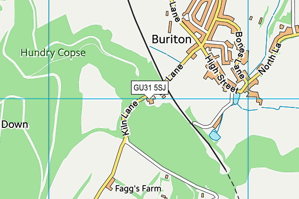 GU31 5SJ map - OS VectorMap District (Ordnance Survey) GU31 5SJ map - OS VectorMap District (Ordnance Survey)