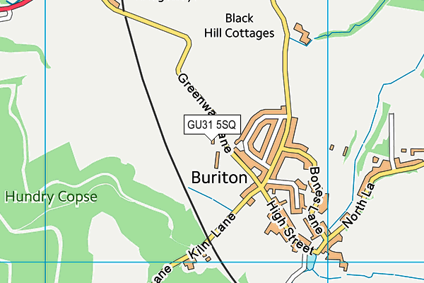 GU31 5SQ map - OS VectorMap District (Ordnance Survey) GU31 5SQ map - OS VectorMap District (Ordnance Survey)