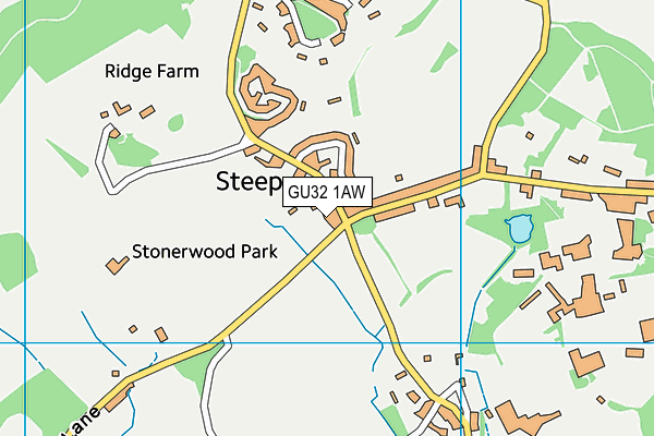 GU32 1AW map - OS VectorMap District (Ordnance Survey) GU32 1AW map - OS VectorMap District (Ordnance Survey)