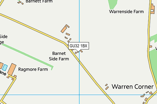 GU32 1BX map - OS VectorMap District (Ordnance Survey) GU32 1BX map - OS VectorMap District (Ordnance Survey)