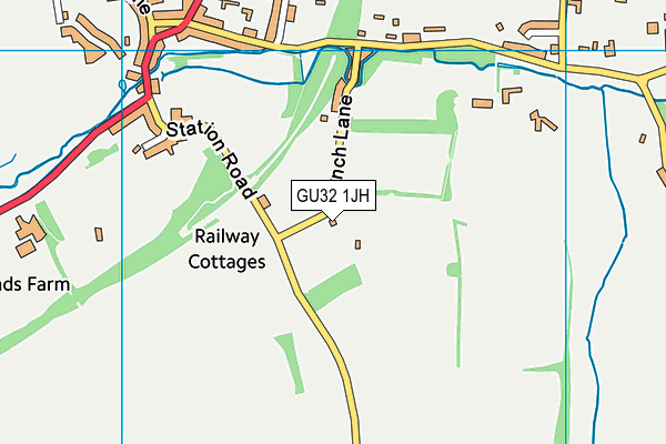 GU32 1JH map - OS VectorMap District (Ordnance Survey) GU32 1JH map - OS VectorMap District (Ordnance Survey)